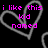 Pixelated pink text on black background with gray heart outlines, displaying a romantic message about asking Cole Mathis out.