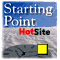 Two side-by-side display "Starting Point" text above "HotSite" with a yellow square that changes from empty to checked in the right