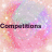 Pixelated circular icon with pastel pink, purple, and blue hues, featuring a small dark text element on the left side.