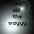 Black text on a grayscale background with four showing animated light effects and repeated 'UHC all the wayyy' text