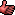Pixelated red hand icon with black background elements, showing a thumb and fingers in a gesture against gray backdrop.
