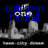 Pixelated grayscale image of a character with blue text overlays, showing three distinct states: 'bulldawgs football', 'blaise knebels', and '#5 QB&QB' over the same background.