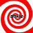 Four red and white spiral patterns arranged in a , each containing the word 'smile' at its center