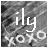 Static grayscale icon with pixelated background and white text 'ily' above 'yo' in blocky font.