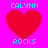 Four identical pixelated red hearts on a bright pink background with cyan text reading "CALYNN" above and "ROCKS" below each heart.