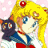 Pixelated anime-style character with blonde hair and blue eyes holding a dark cat, next to green text on a dark background.