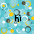 Animated icon with blue background and yellow, white, brown circles; text changes from 'Hi' to 'rm' then 'nicole'.