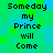 Pixelated text repeats 'Someday my Prince will Come' on a green and blue pixelated background with visible color shifts.