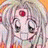 A 48x48 pixel animated buddy icon featuring a stylized anime character with light-colored hair and a red gem on their forehead, alongside text reading "Anime IM" and "com" in white pixelated font on black background.