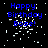 Blue text 'Happy Birthday Boze!' on black background with white pixelated confetti, static image.