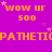 A static image with a bright purple background featuring repeated orange text and pink stars.
