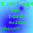 Green pixelated text on blue background reads "I cant wait for baird middle school!!!" with four identical repeated sections.