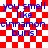 Red and white checkered background with blue text reading 'you smell like cinnamon buns!' in two identical vertical sections.