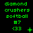 Green pixelated text and symbols on black background with animated changes in small icons below the main text block.
