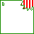 A 5x5 contact sheet of animated frames showing a pixel art icon with green borders, red-and-white striped ribbons at the top corners, and evolving text content from "DEAR SANTA" to partial phrases like "...I CAN EXPLAIN."
