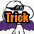 Animated Snoopy with purple cape and orange text 'Trick', 'Or', 'Treat' changing across frames.
