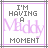 Pixelated text reads "I'M HAVING A Middy MOMENT" with a purple and gray color scheme, framed by intersecting lines.