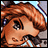 A pixelated anime-style character face with brown hair and large eyes on the left, next to a black background with white text "Anime IM" and "COM" in stylized fonts.