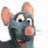 A pixelated cartoon rat with large ears and a pink nose appears on the left, next to blue background with white text reading Rotatouille.