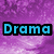 Pixelated text and symbols on a purple background with blue, pink, green, and red elements.
