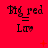Red background with repeated black text 'Big_red' above 'Lars' in a pattern, featuring small red plus and cross symbols scattered across the image