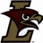 Pixelated icon of a stylized eagle head integrated with the letter L, featuring brown and maroon colors on white background.