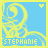 identical blue and yellow pixelated icons featuring the name 'STEPHANIE' with a heart symbol, each icon showing slight variations in text rendering