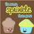 Pixelated image of two cupcakes with faces on a brown background, featuring yellow text reading "sprinkle" and light blue text below it.