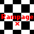 Animated icon features red 'Rampage' text over shifting black-and-white checkered backgrounds with red 'x' symbols.