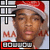 Static pixelated icon of a person wearing a red and white Santa hat with partial text elements visible on the left side, set against a light background with black-and-white grid lines.