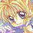 A pixelated anime-style character with blonde hair and purple eyes on the left, next to a black background with white text "Anime IM" above smaller stylized text "cOw" on the right.