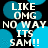 Static image with white text on black background featuring blue circular shapes and repeated phrases.