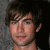 A person with brown hair and blue eyes appears in four with slight variations in background and facial expression