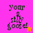 Pixelated text 'your silly goose!' appears on four colored backgrounds with a star symbol in two corners.