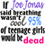 Pixelated text and floral background with changing text blocks across three , featuring phrases about Joe Jonas and statistics