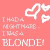 A static image with a solid coral background displays white pixelated text and three white heart shapes.