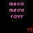 Pixelated text and heart symbols on a black background with a gray rectangle at the bottom.
