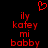 Red pixelated text and a heart symbol on a black background, with text arranged in vertical