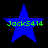 Four blue star-shaped icons with green text "Jack5414" displayed on a black background, arranged in a