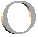 12 circular ring shapes in various colors and orientations on a gray background, with some rings appearing as vertical slices