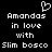 Pixelated black background with white text and a heart symbol above the text.
