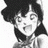 A black-and-white pixelated anime-style character with dark hair and an open mouth on the left, next to a black background with white text "Anime IM" above smaller stylized text on the right.
