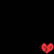 Six pixelated heart icons arranged in two on a black background, each with distinct colors and subtle animation effects