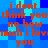 A pixelated animation of red text on a blue background repeating 'i dont think you no how much i love you' in two