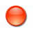 A pixelated red circular icon with a gradient fill and white border on gray background.