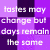 Four pixelated display text about friendship on colored backgrounds with distinct patterns