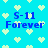 Pixelated blue background with light green heart shapes and blue text reading "S-11 Forever" in four repeated sections.