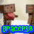 Animated pixel art of a character with a hat holding a pink object, transitioning to a heart-shaped object with text overlays.