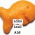 A static image of orange fish-shaped crackers with multiple name labels overlaid, including "best friends" text and a pink heart symbol.