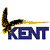 Pixelated icon shows a stylized bird with brown and black wings holding a golden sword above blue text reading 'KENT' on white background.
